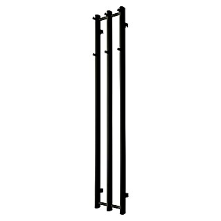 TVS Design Badheizkörper Vino (B x H: 25 x 140 cm, 195 W, Schwarz)