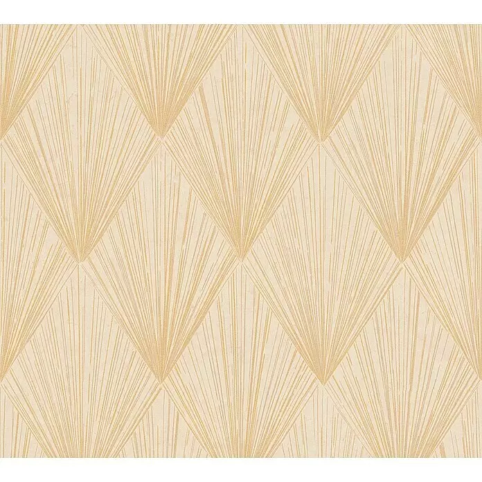 A.S. Création Metropolitan Stories II Vliestapete Artdeco - Beige/Gold/Creme, Grafisch, 10,05 x 0,53 m - Detailaufnahme
