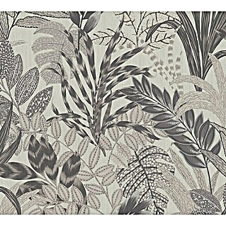 A.S. Création Metropolitan Stories II Vliestapete Blätter (Grau, Floral, 10,05 x 0,53 m)