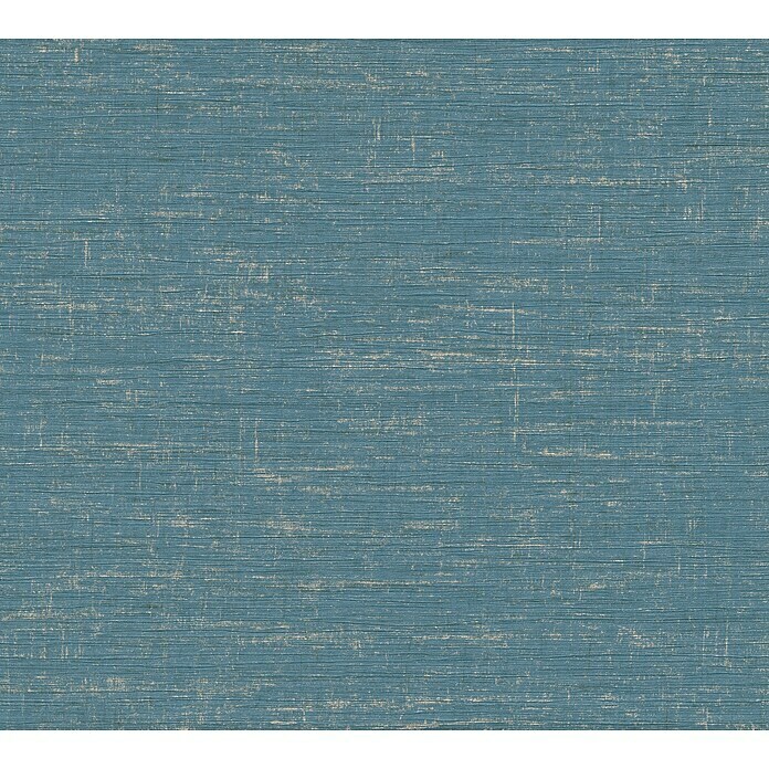 A.S. Création Metropolitan Stories II Vliestapete Uniquer (Gold/Blau, Uni, 10,05 x 0,53 m) | BAUHAUS