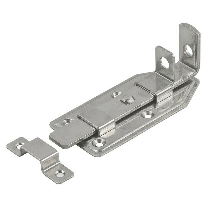 Stabilit SchieberiegelL x B: 120 x 56 mm, Edelstahl Diagonal View