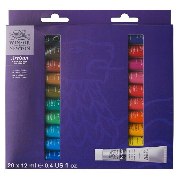 Winsor & Newton Artisan Ölfarben-Set20 Stk. x 12 ml, Tube Front View