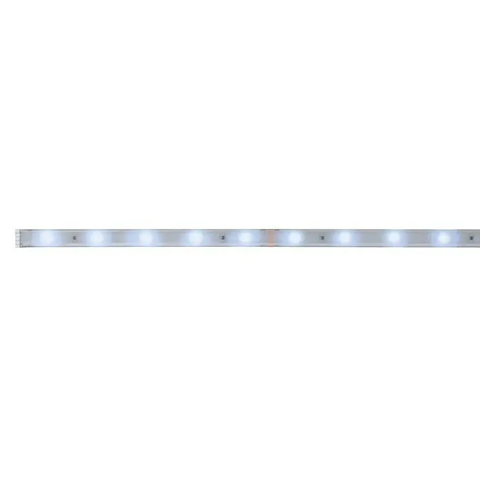Paulmann MaxLED 250 LED-Band beschichtet - L x H: 1 m x 3 mm, Silber - Lichtleiste: Eine LED-Lichtleiste mit hellen, weißen LEDs, die eine moderne und effiziente Beleuchtungslösung darstellt.