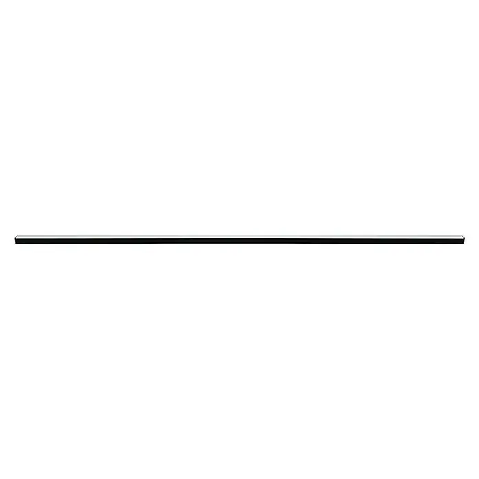 Paulmann Perfil difusor - L x Al: 2 m x 15 mm, Negro - Imagen de una luz LED rectangular y delgada que se extiende horizontalmente por la imagen, exudando una elegancia minimalista.
