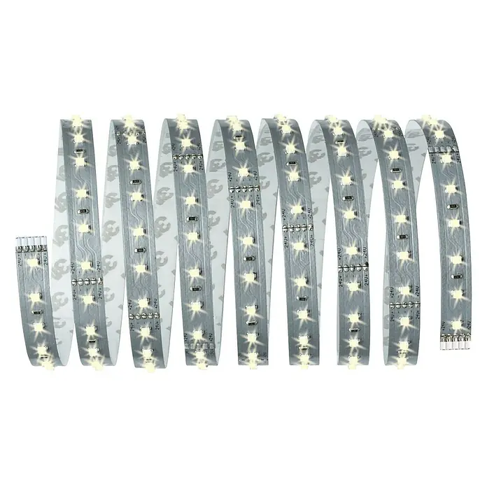 Paulmann MaxLED 500 Tira LED - Largo: 2,5 m, Color de luz: Blanco diurno - Tira de LED flexible con luces brillantes, diseñada para aplicaciones de iluminación versátiles. Ideal para iluminación ambiental.