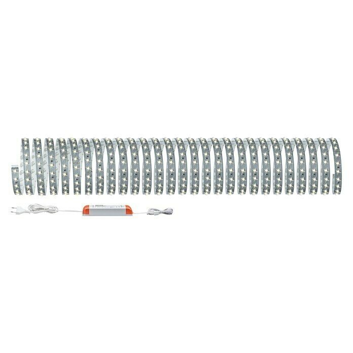 Paulmann MaxLED 500 LED-Band Function Warmweiß (L x H: 10 m x 3 mm, Silber)