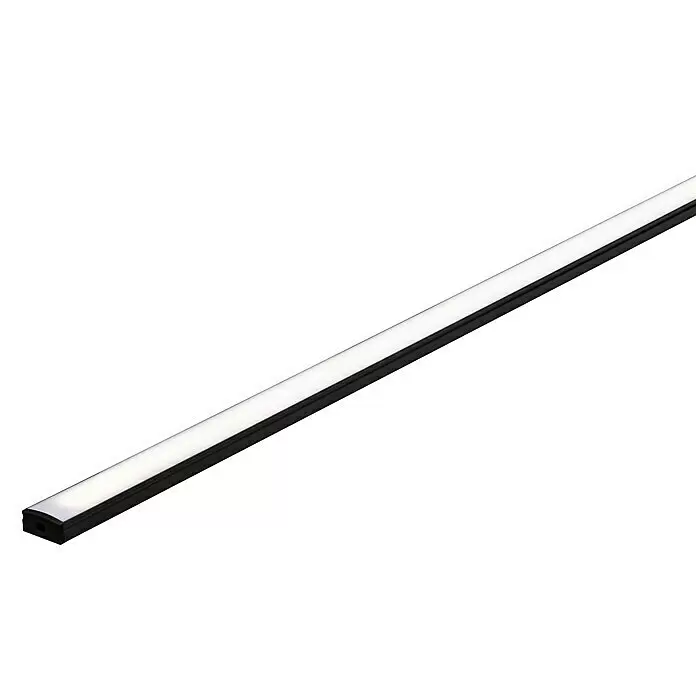 Paulmann Profil Diffusor Base Profil - L x H: 1 m x 9 mm, Schwarz - Detailaufnahme