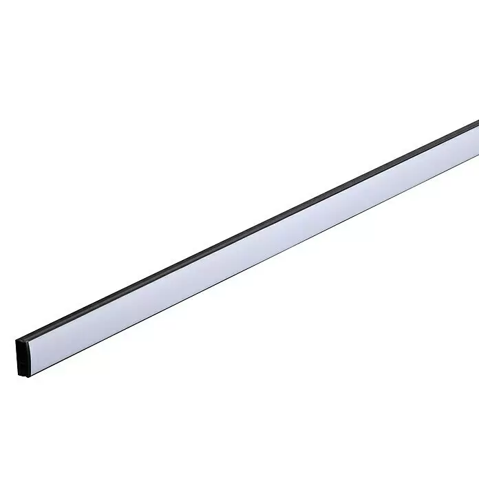 Paulmann Profil Diffusor Base Profil - L x H: 1 m x 9 mm, Schwarz - Detailaufnahme