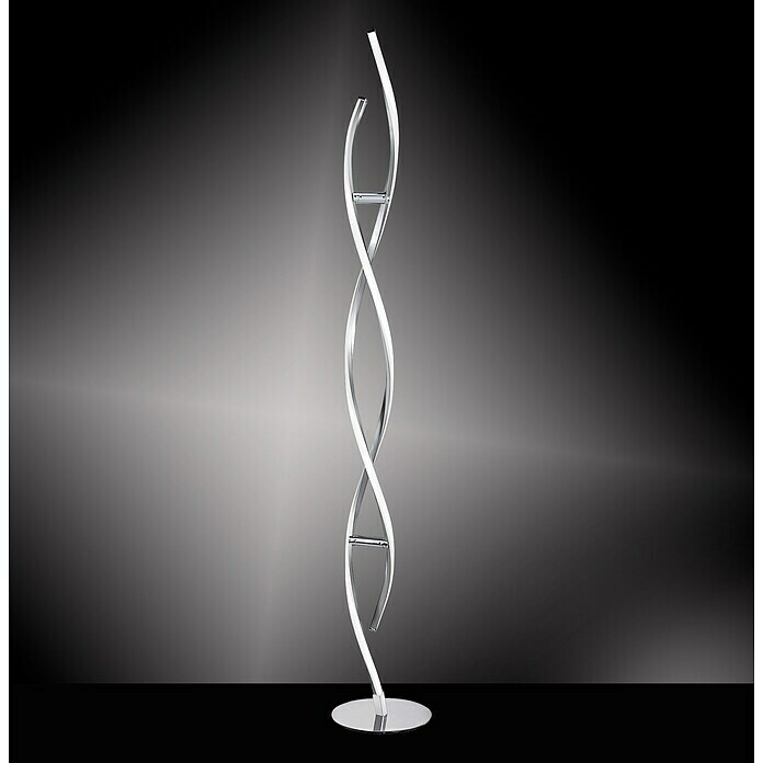 Paul Neuhaus Polina Podna LED svjetiljka (2 x 12 W, Visina: 136 cm, Čelik, Topla bijela)