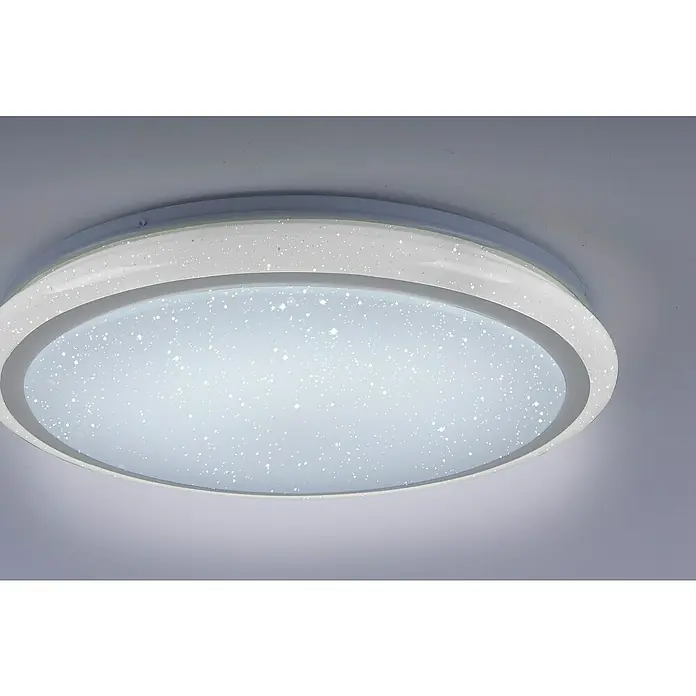Just Light LED-Deckenleuchte Luisa - 32 W, Weiß, Warmweiß - Moderne LED-Deckenleuchte mit Sterneneffekt. Elegantes Design, ideal für Wohnräume, die eine stilvolle und energieeffiziente Beleuchtung suchen.