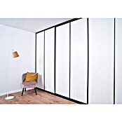 Room Plaza Easy Schiebetür-Bau-Set (Eiche Country/Pinie White, Profilfarbe: Schwarz) | BAUHAUS