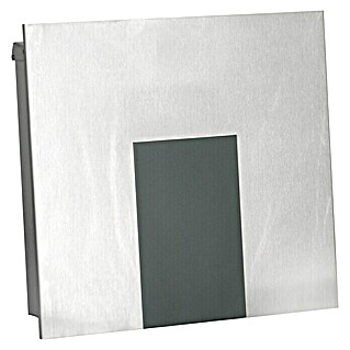 Knobloch Briefkasten Como (Edelstahl, L x B x H: 128 x 400 x 380 mm, Edelstahl, Format Einwurf: 327 x 34 mm)