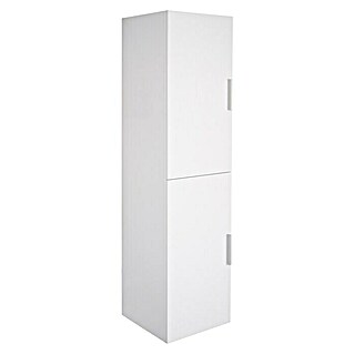 Hoge kast MDF hoogglans wit (35 x 35 x 140 cm, Hoogglans wit)
