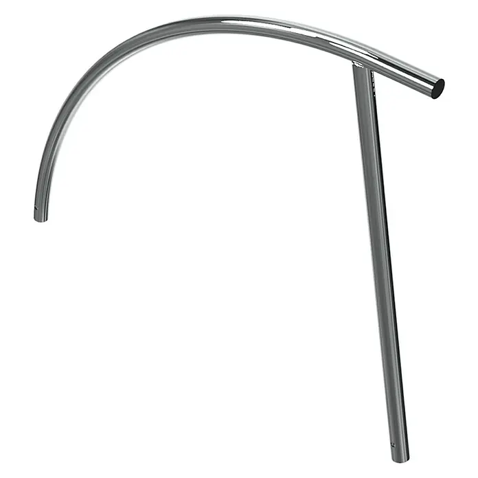 Schake Fahrrad-Anlehnbügel - B x H: 140 x 114 cm, Beidseitige Radeinstellung, Silber - Gebogene Poolleiter aus poliertem Edelstahl für sicheren Ein- und Ausstieg. Elegantes Design für Schwimmbäder.