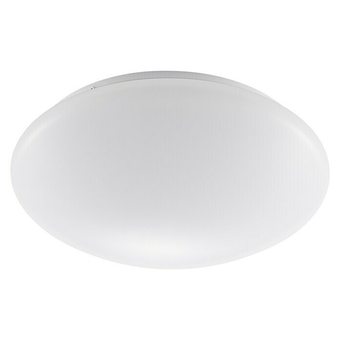 Reality Leuchten LED-Deckenleuchte rund Putz (10 W, Ø x H: 27 x 8,5 cm,  Weiß, Neutralweiß) | BAUHAUS | Deckenlampen
