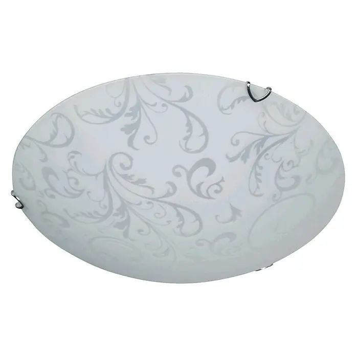 Tween Light Plafón LED Lesina - 15 W, Blanco, Blanco cálido - Elegante lámpara de techo con estampado floral, que aporta un toque estiloso a cualquier estancia. Ideal para una iluminación suave y decorativa.