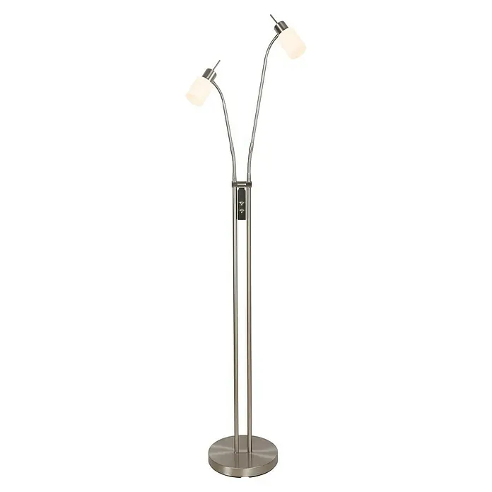 Tween Light LED-Leseleuchte Aruba - 159 cm, Anzahl Leuchtmittel: 2 Stk. - Stehleuchte mit zwei schwenkbaren Armen und Lampenschirmen, ideal für Wohn- oder Arbeitsbereiche, die gezieltes Licht benötigen.