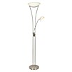 Tween Light Lámpara de suelo LED Ohio (180 cm, 24 W, Níquel mate, Blanco cálido)