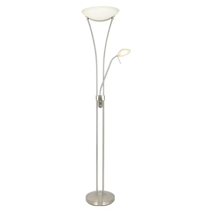 Tween Light Lámpara de suelo LED Ohio - 180 cm, Blanco cálido - Lámpara de pie con dos luces: una luz hacia arriba y una lámpara de lectura. Ideal para salones u oficinas, esta lámpara ofrece iluminación versátil.