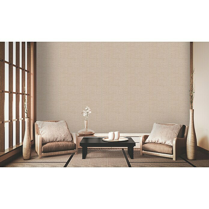 A.S. Création Metropolitan Stories II Vliestapete Uniquer (Beige/Gold/Creme, Uni, 10,05 x 0,53 m) | BAUHAUS
