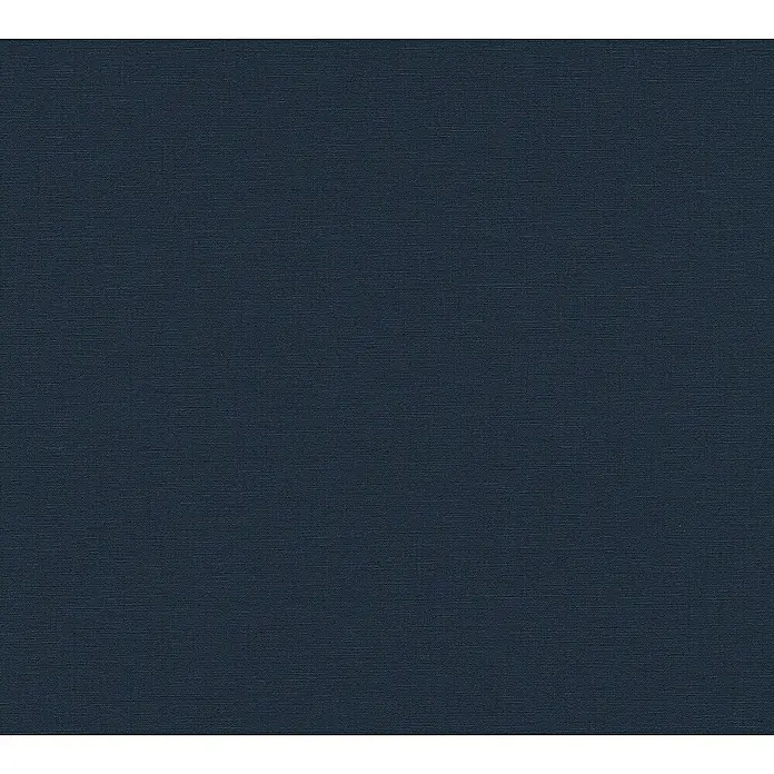 A.S. Création Metropolitan Stories II Vliestapete Textil-Uni - Schwarz, Uni, 10,05 x 0,53 m - Blaues Textilgewebe mit feiner Textur. Elegante und robuste Stoffoberfläche für vielseitige Anwendungen in Design und Handwerk.