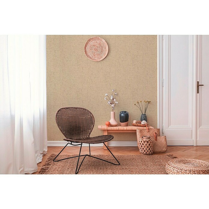 A.S. Création Metropolitan Stories II Vliestapete (Beige/Braun, Uni, 10,05 x 0,53 m) | BAUHAUS