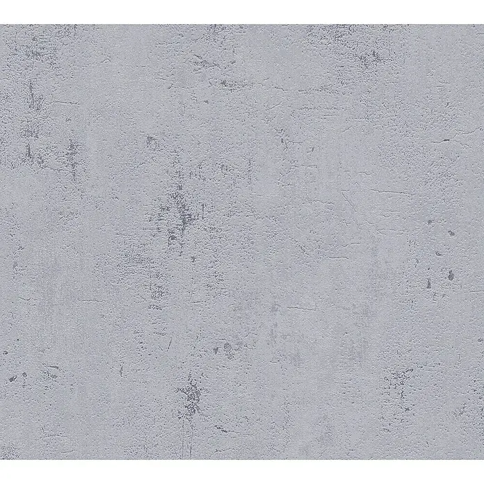 A.S. Création Metropolitan Stories II Vliestapete Beton - Grau, Betonoptik, 10,05 x 0,53 m - Nahaufnahme einer grauen, strukturierten Wand mit subtilen Farbunterschieden und einer leicht rauen Oberfläche, ideal als Hintergrund.