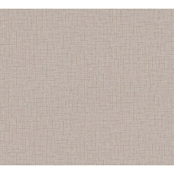 AS Creation Metropolitan Stories II Vliestapete Textil-Uni (Braun/Beige, Uni, 10,05 x 0,53 m) | BAUHAUS