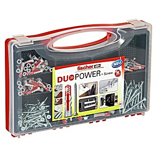 Fischer Duopower Dübel- & Schraubenbox Redbox Duopower + Schrauben (280 -tlg.)