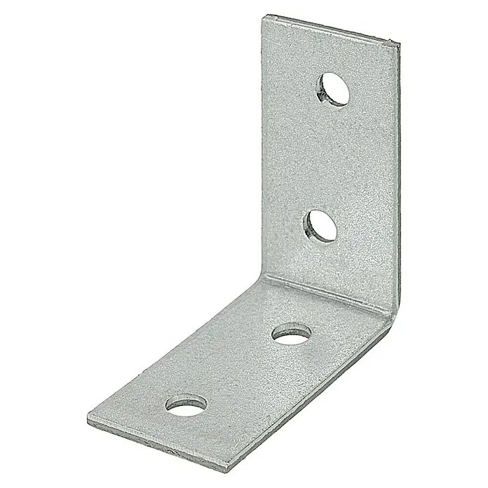 Stabilit Winkelverbinder - L x B x H: 40 x 40 x 20 mm - Metallwinkelverbinder mit Löchern zur Befestigung. Das Produkt eignet sich zur Eckverstärkung von Holz und anderen Materialien.