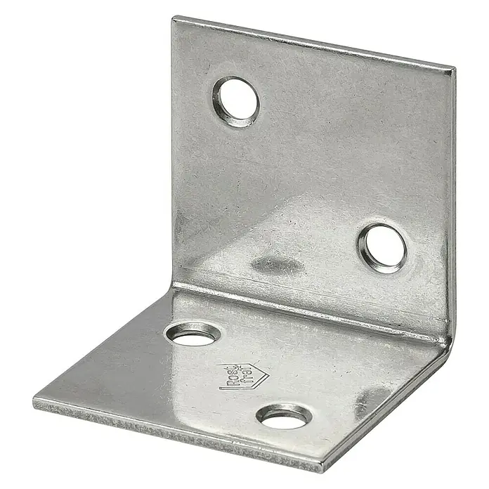Vormann Breitwinkel - L x B: 40 x 40 mm, Edelstahl - Metallwinkelverbinder mit Löchern zur Befestigung, ideal für Möbelbau und Konstruktionen. Robuste Ausführung für sichere Verbindungen.
