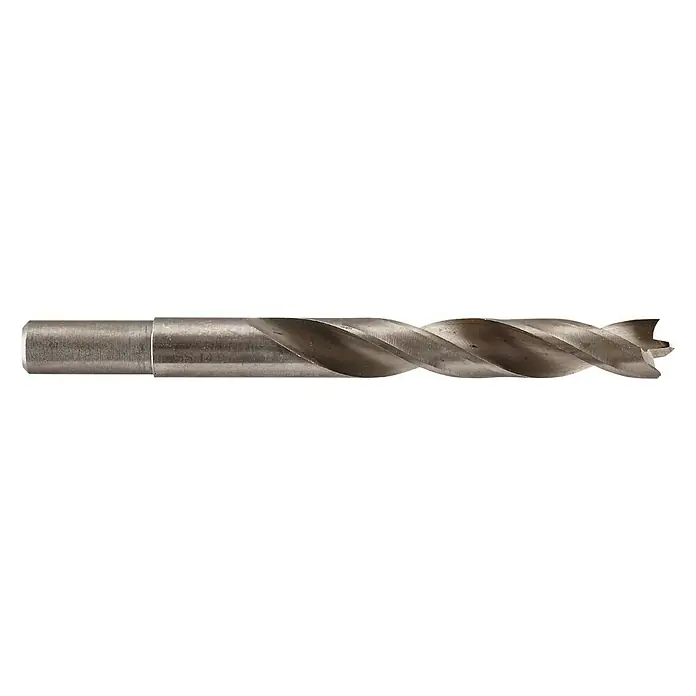 Wolfcraft Holzbohrer HSS Professional - 1 Stk., Durchmesser Bohrer: 14 mm - Nahaufnahme eines Spiralbohrers, der zum Bohren von Löchern in verschiedenen Materialien verwendet wird.