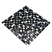 Mosaikfliese Quadrat Crystal Mix XCM M780 (30 x 30 cm, Schwarz, Glänzend)