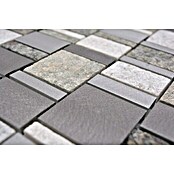 Mosaikfliese Mix XSA 515 (29,6 x 29,8 cm, Silber, Matt)