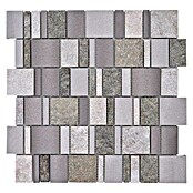 Mosaikfliese Mix XSA 515 (29,6 x 29,8 cm, Silber, Matt)