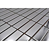 Mosaikfliese Rechteck Steel XCE 1548G (29,8 x 30,5 cm, Silber, Glänzend)