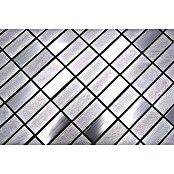 Mosaikfliese Rechteck ALF C201F (30 x 30 cm, Aluminium)
