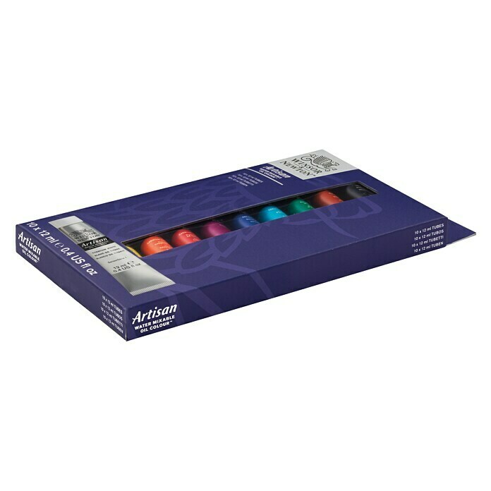 Winsor & Newton Artisan Ölfarben-Set10 Stk. x 12 ml, Tube Diagonal View