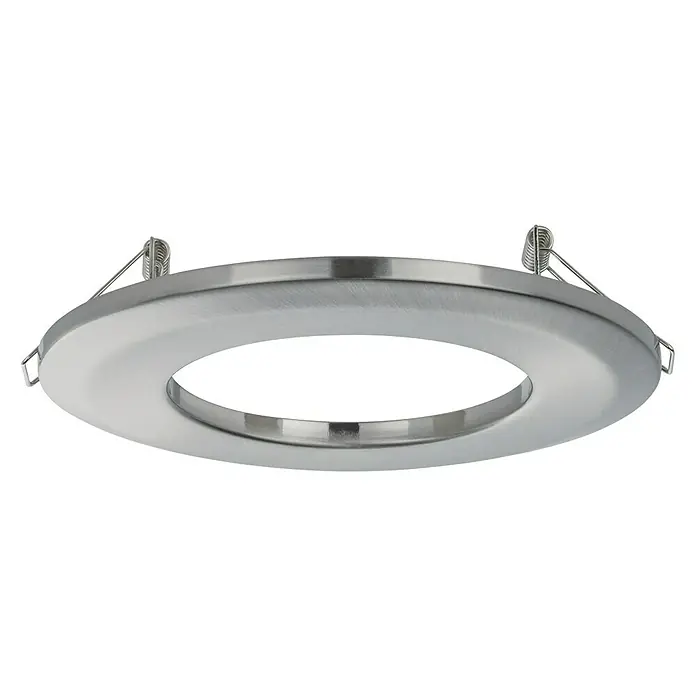 Paulmann Einbauadapter - Metall, Eisen gebürstet, Durchmesser: 13 cm - Deckenleuchte mit gebürsteter Nickeloberfläche und runder Blende für eine stilvolle Beleuchtung.