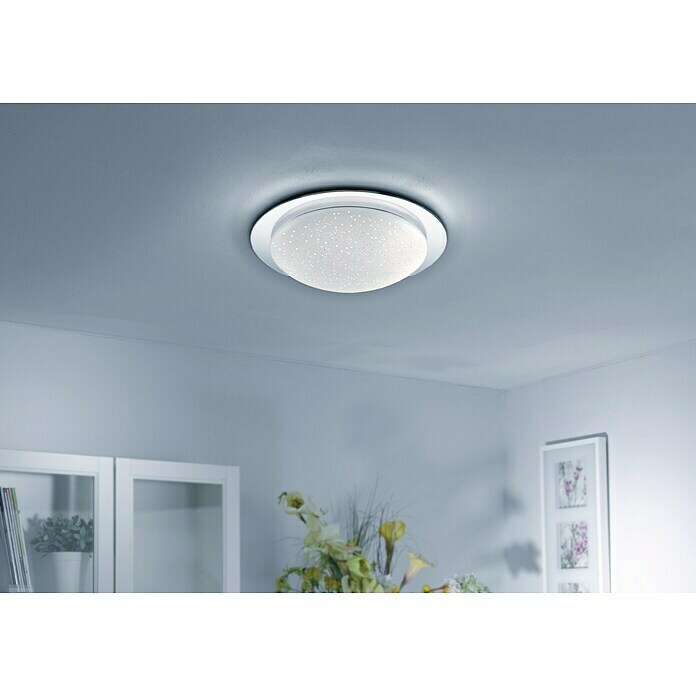 Paul Neuhaus LED-Deckenleuchte rund Skyler (27 W, Stahl, Warmweiß) | BAUHAUS