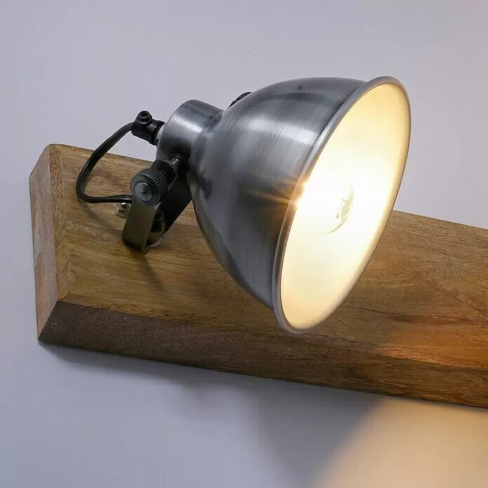 LeuchtenDirekt SAMIA Deckenleuchte – Schwarze Eisen-Leuchte, Ø 40 Cm, Dimmbar Mit E27 Fassung, Für Wohnzimmer & Flur