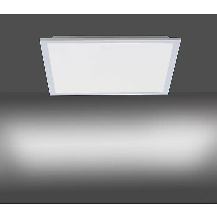 Paul Neuhaus LED-Panel Flat - 25 W, L x B x H: 22,5 x 22,5 x 7,5 cm, Eisen, Warmweiß - Stimmungsaufnahme