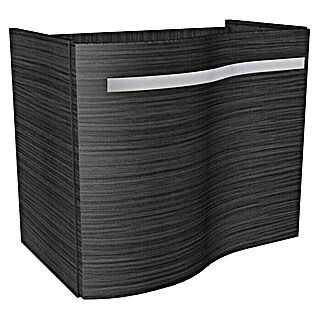 Camargue Wave Mini Waschtischunterschrank  (Links, Dark Oak)