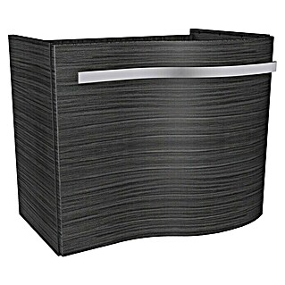 Camargue Wave Mini Waschtischunterschrank  (Rechts, Dark Oak)