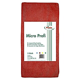 Flinka Profi-Line Mikrofasertuch (5 Stk., 32 x 32 cm, Rot)
