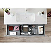 Riva Urban Waschtischunterschrank (80 x 45 x 56,5 cm, Eiche Grau/Weiß, Matt) | BAUHAUS