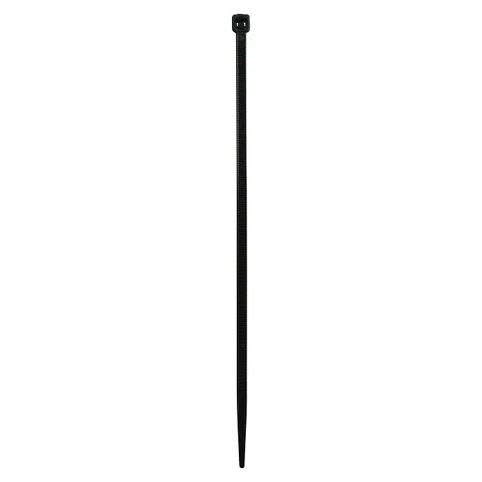 Profi Depot Kabelbinder - Schwarz, 200 x 4,8 mm, 100 Stk. - Das Bild zeigt eine schlanke, schwarze Kühlbox mit einem glatten, modernen Design, ideal zur Kühlung von Getränken und Speisen.