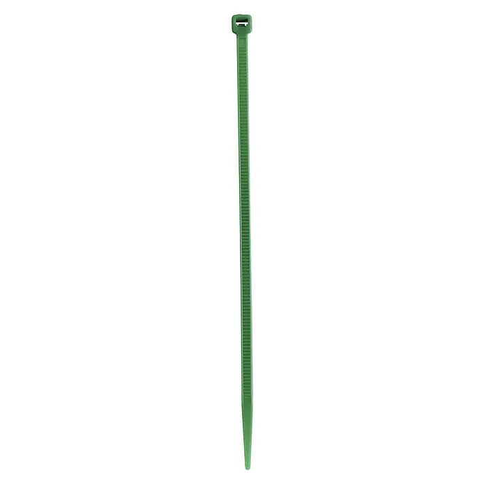 Voltomat Kabelbinder - Grün, 140 x 3,6 mm, 100 Stk. - Grüner Kabelbinder mit Rastmechanismus, ideal zum Bündeln und Fixieren von Kabeln. Er bietet eine zuverlässige und dauerhafte Lösung für Ihr Kabelmanagement.