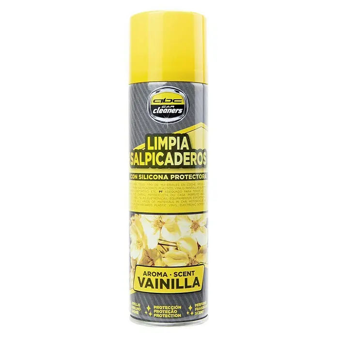 Limpia salpicaderos - 250 ml, Vainilla - Limpiador de salpicaderos ABC Cleaners en spray con aroma a vainilla, para un salpicadero brillante y protegido.