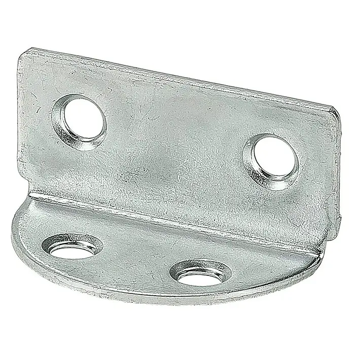 Stabilit Spanplattenhalter verzinkt - L x B: 40 x 19 mm, Silber, Stahl - Winkelverbinder aus Metall mit Löchern zur Befestigung, ideal für Holzbearbeitung und Möbelbau. Robuste Konstruktion für zuverlässige Verbindungen.